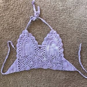 Tie dye crochet top